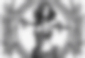 woman dancing hand in hand with skeleton tattoo idea