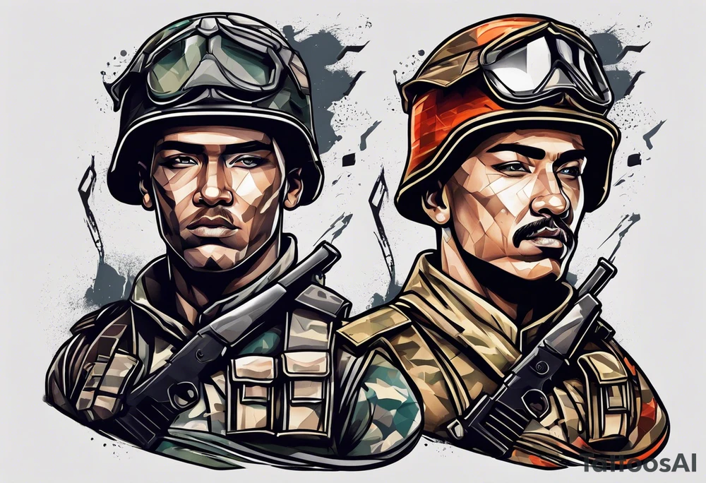 war soldier tattoo tattoo idea