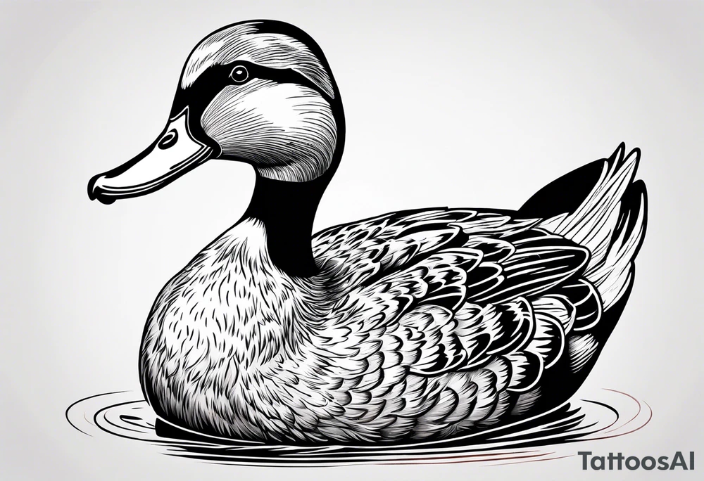 Duck crossed with a dog tattoo idea