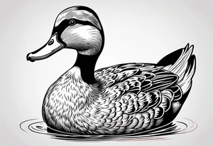Duck crossed with a dog tattoo idea