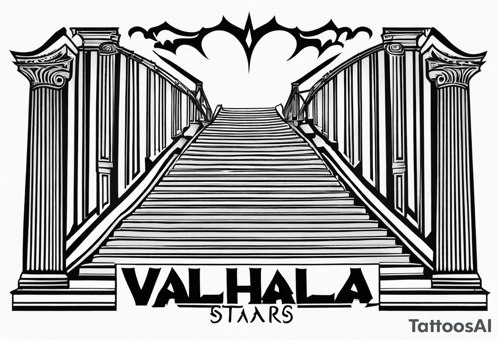 Valhalla stairs tattoo idea