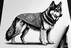 cars, snowboarding, huskie, money, rich tattoo idea