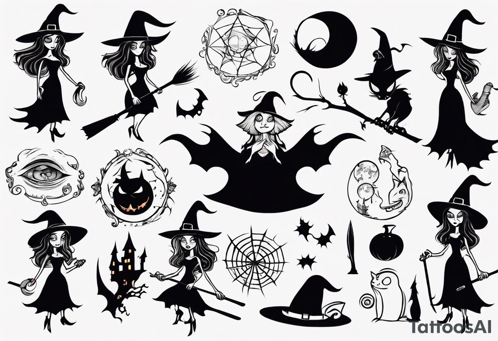 witch tattoo idea
