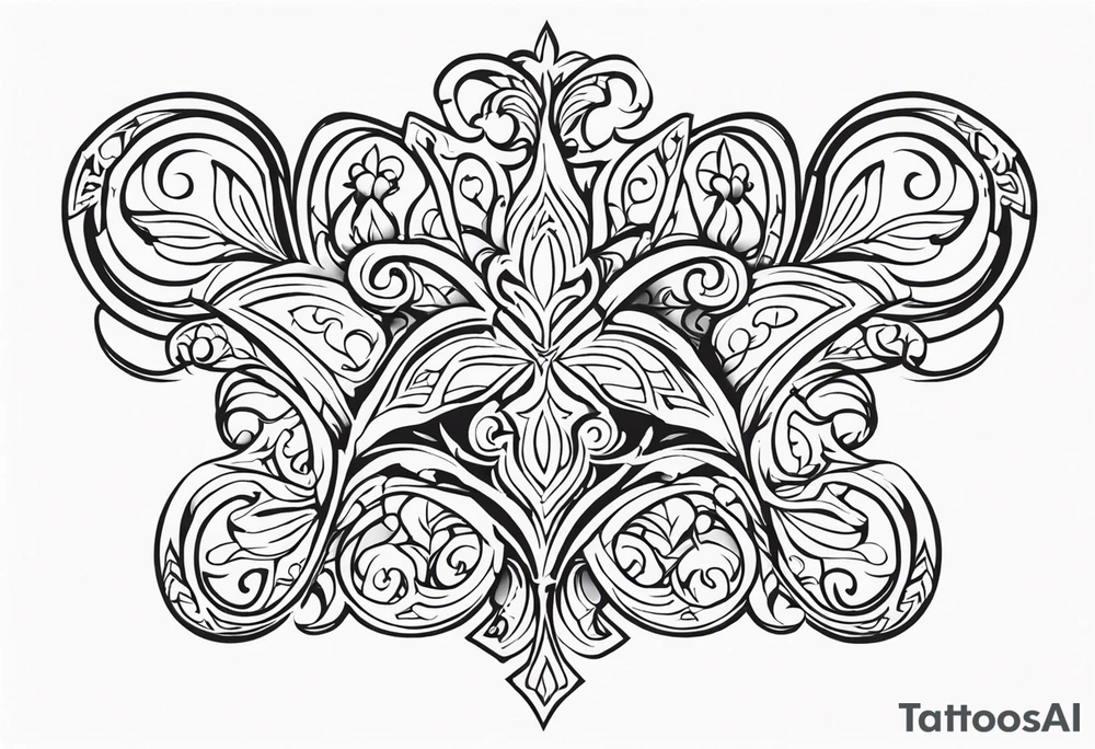 Fleur de lys celtique tattoo idea
