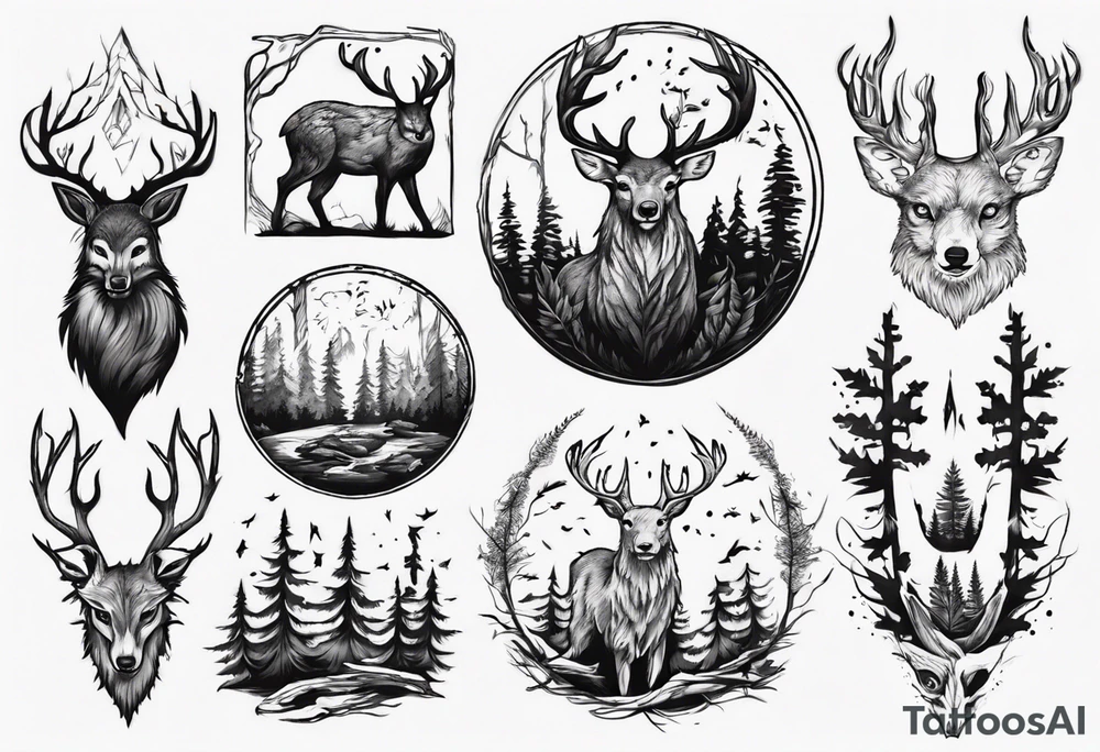 forest tattoo idea