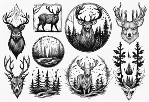 forest tattoo idea