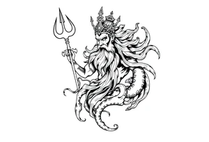 god of sea tattoo idea