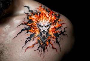 A fiery orange Svarog’s Square evokes divine protection and the creative fire of the sky god. tattoo idea