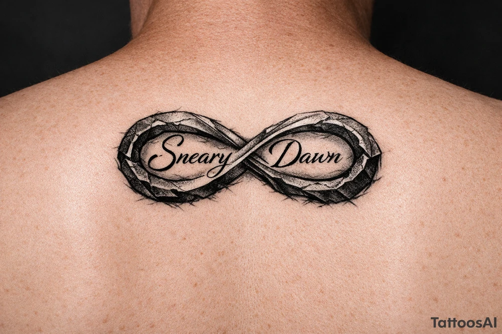 Sneary Dawn wrote inside one infinity symbol tattoo idea