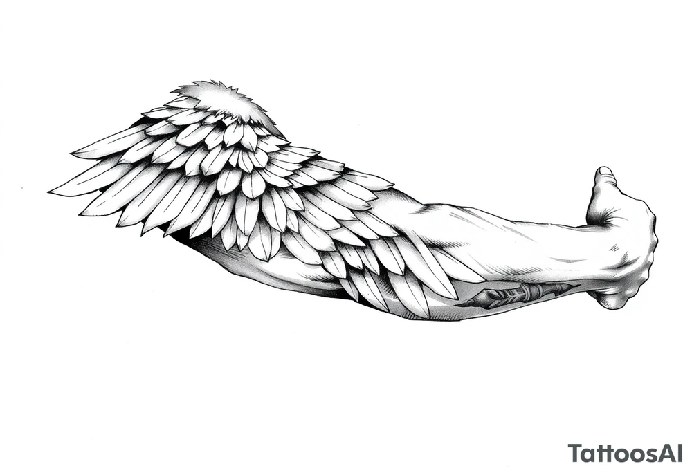 Shoulder Wing tattoo idea