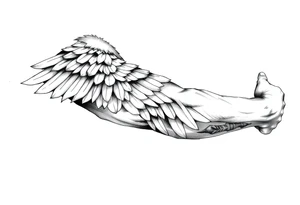 Shoulder Wing tattoo idea