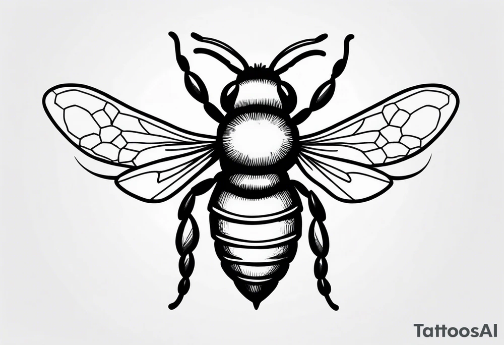 a bee tattoo idea