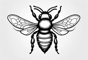 a bee tattoo idea