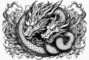 Shenron Americana style tattoo tattoo idea