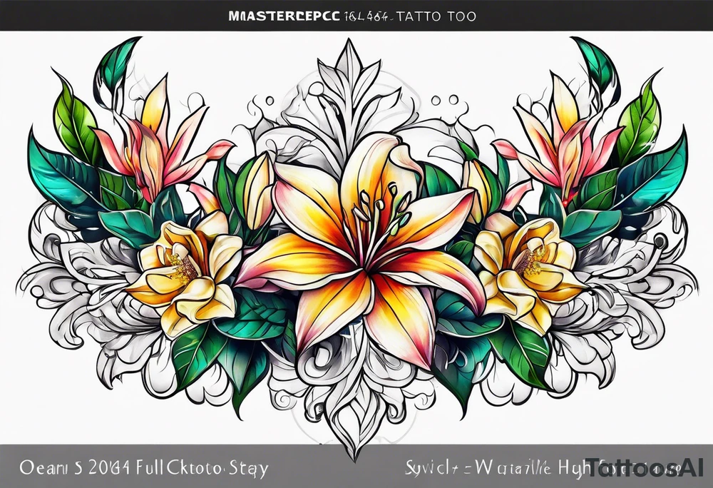 Honeysuckle tattoo idea