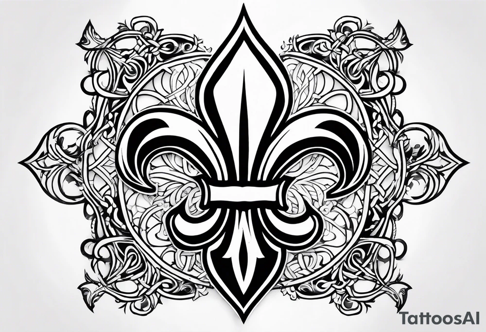 Fleur de lys celtique tattoo idea