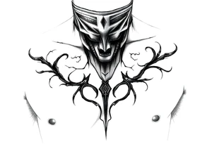 Mask your pain tattoo idea