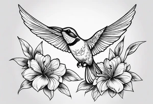 colibri bird
flowers
fine line
gentle
thin lines tattoo idea