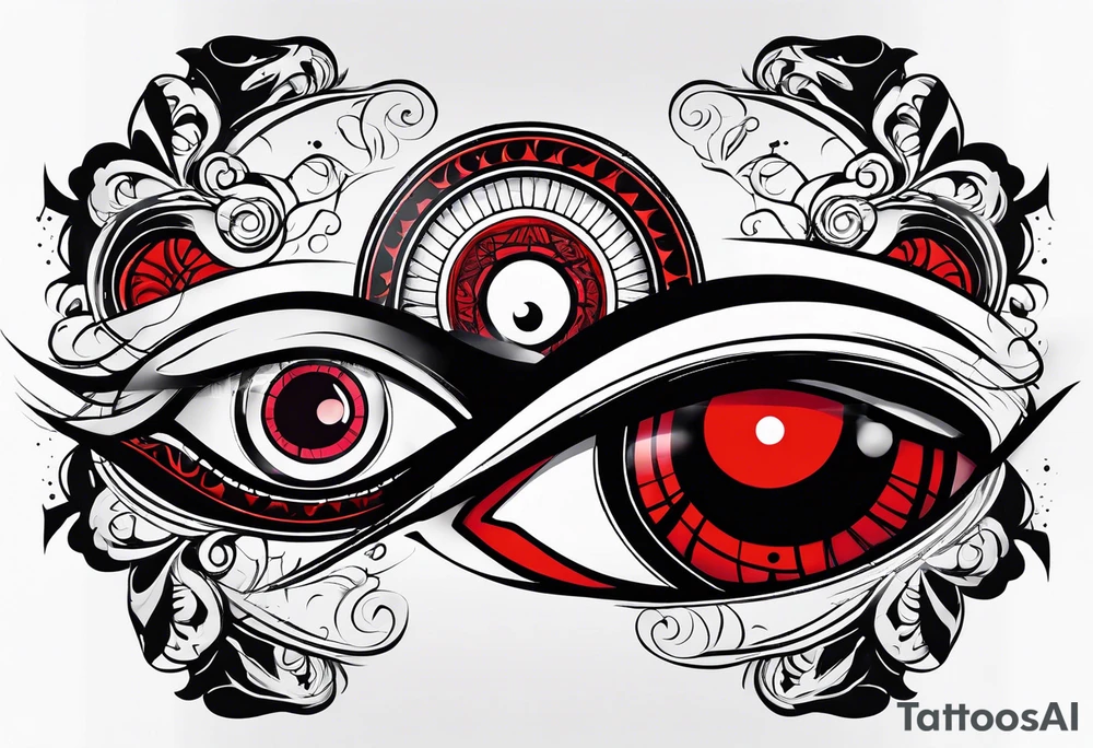 Sharingan eyes tattoo idea