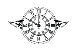 roman numerals with clock tattoo idea