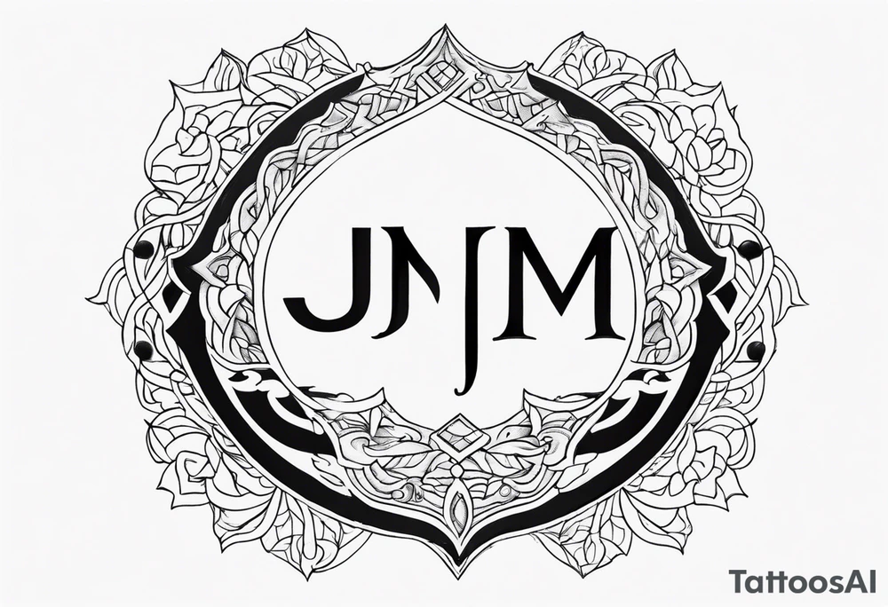 Initials JDM , JNM , JAG poems tattoo idea