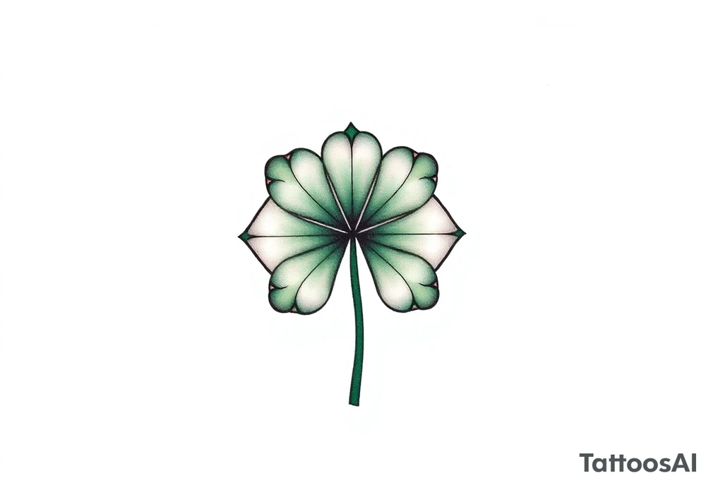 4-leaf clover tattoo idea