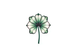 4-leaf clover tattoo idea