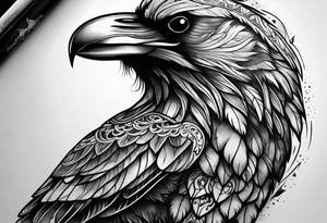 bear and raven tattoo idea