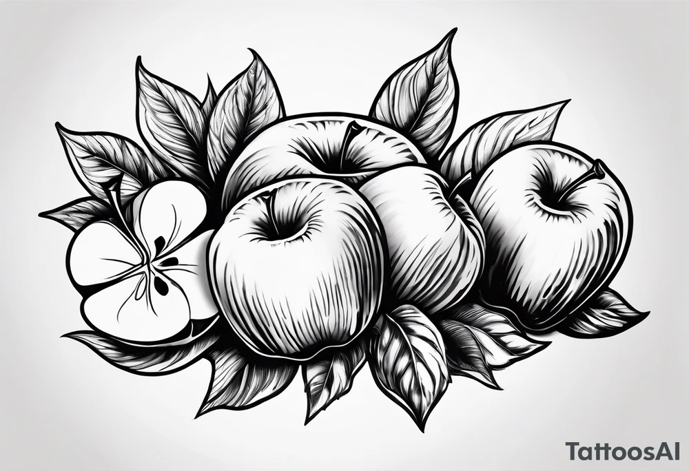 Apple tattoo idea