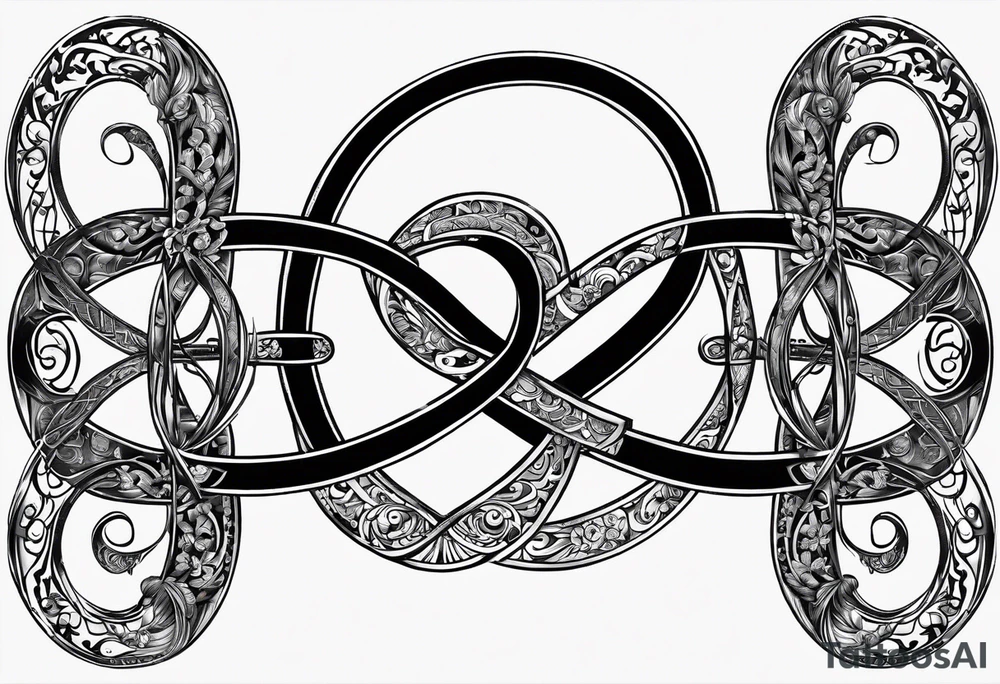 An infinity symbol with Proverbs 10:22 centered underneath. tattoo idea