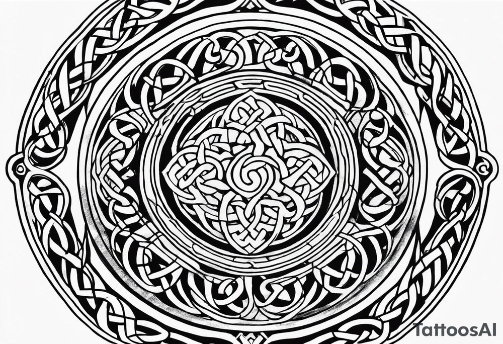 celtic circle tattoo idea