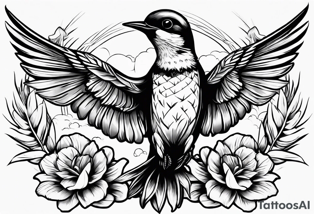 Swallow and a pineapple tattoo idea
