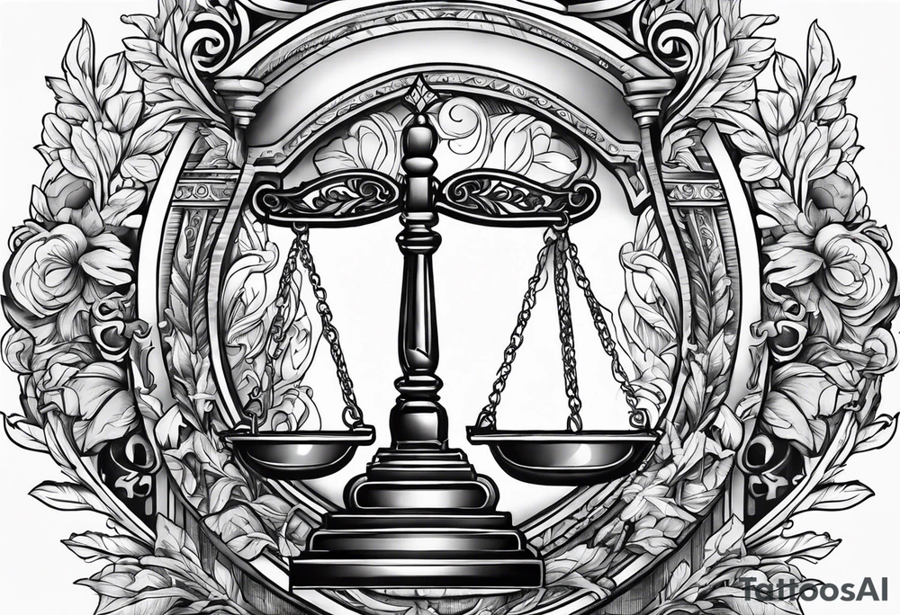 Litigation funding access for justice tattoo idea
