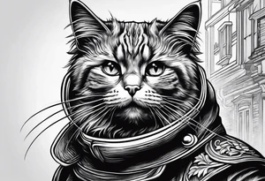 Communist cat tattoo idea