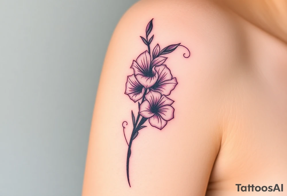 Quotes, 
paintbrushes, 
Gladiolus tattoo idea