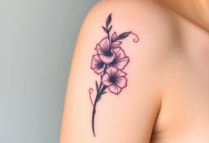Quotes, 
paintbrushes, 
Gladiolus tattoo idea