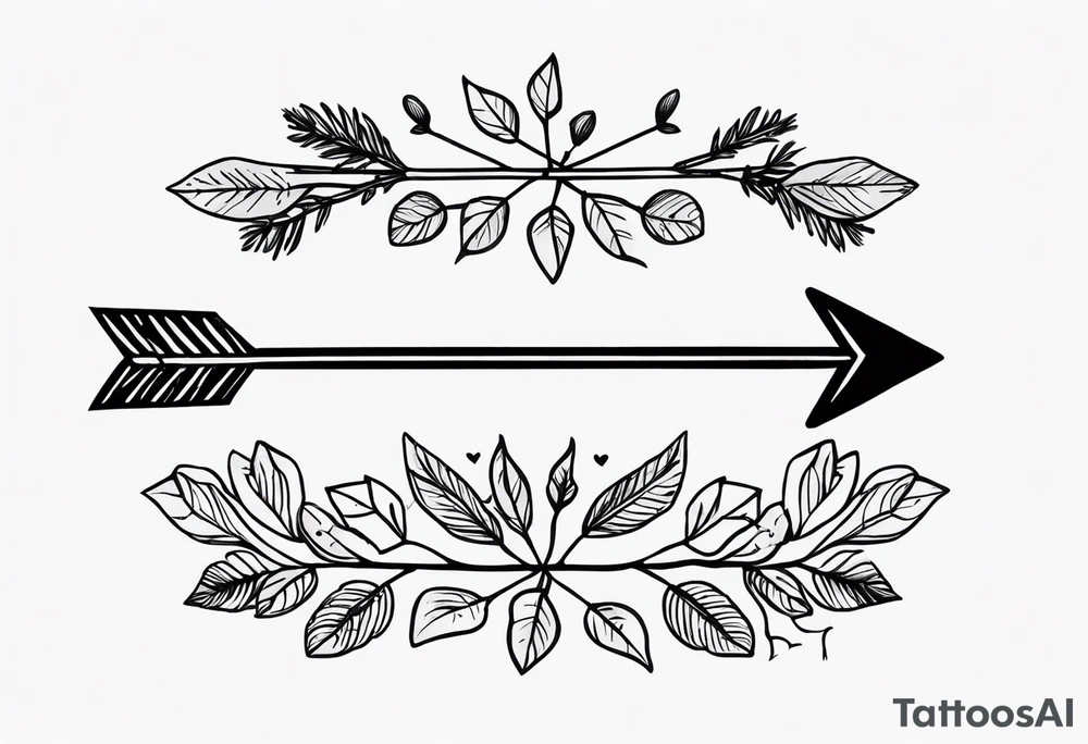 Rustic Arrow tattoo idea