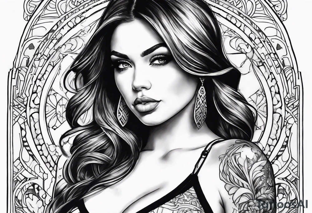 busty tattoo idea