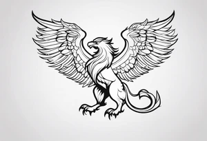 Mythical Griffin tattoo idea