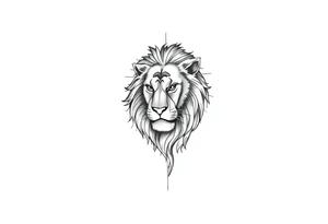 Forearm sleeve tattoo with lion tattoo idea