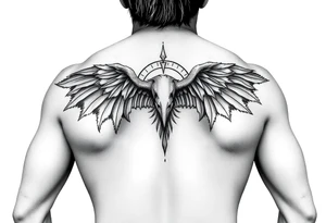 Estilo conceptual con sombras y degradados. Temática sumbarinismo y manta raya, viajar por el mundo tattoo idea