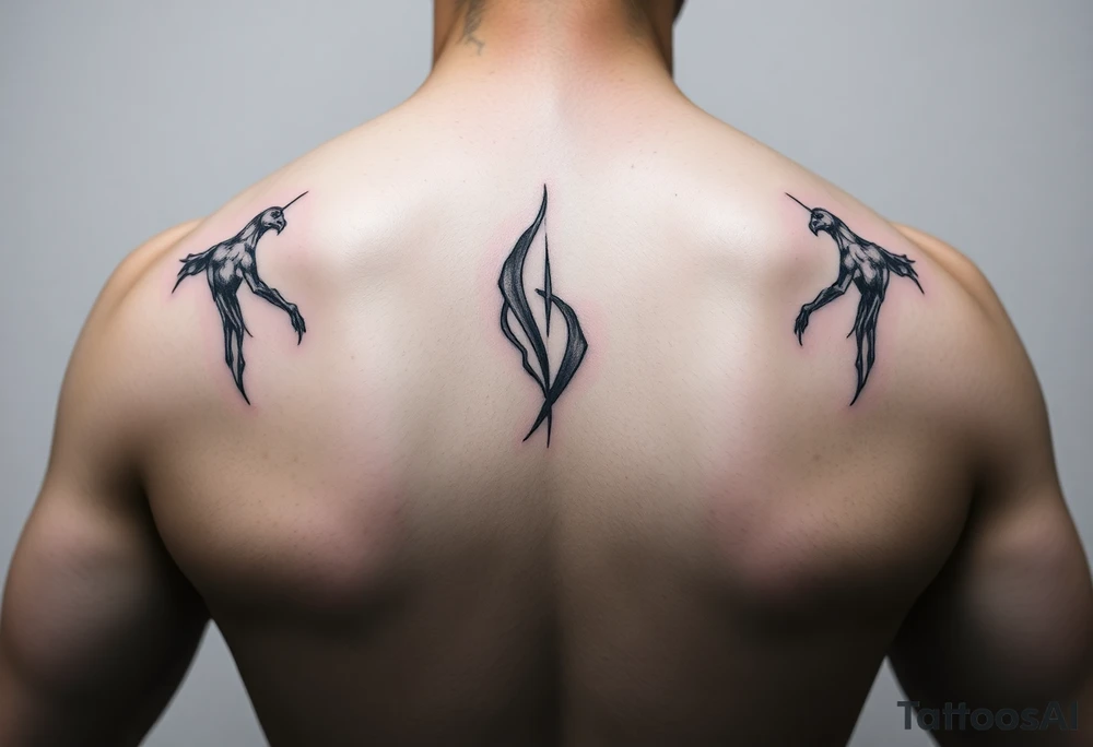 Simple abstract feminine tattoo tattoo idea