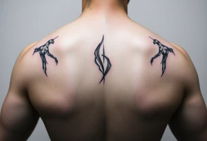 Simple abstract feminine tattoo tattoo idea