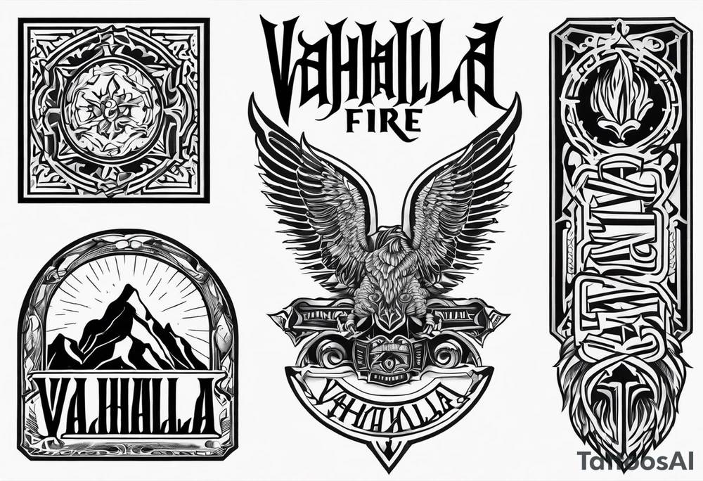 Valhalla fire tattoo idea
