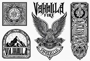 Valhalla fire tattoo idea
