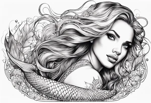 mermaid tattoo idea