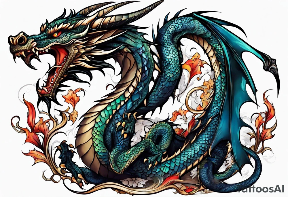 dragon tattoo idea