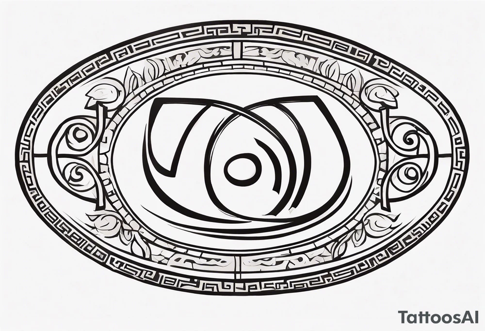 Ancient greek strong symbol tattoo idea