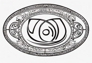 Ancient greek strong symbol tattoo idea
