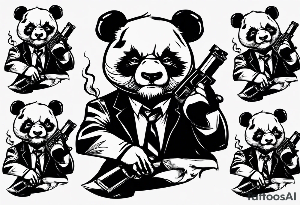 gangster panda angry

smoking with a gun tattoo idea